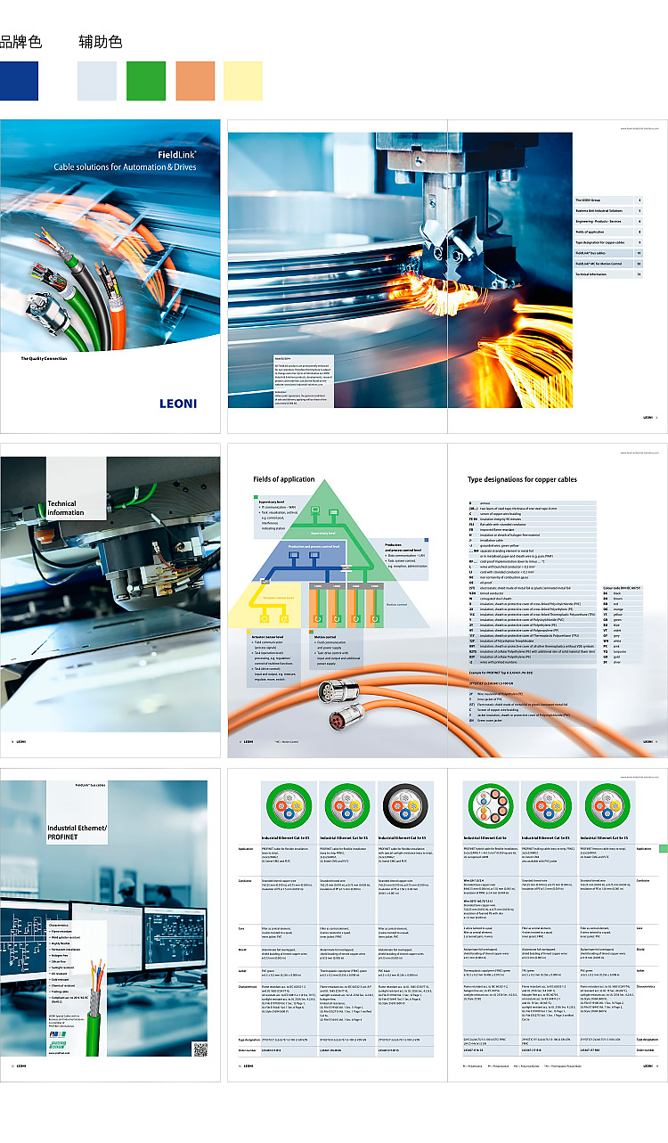 线缆、线材,宣传册设计，样本设计